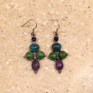 Genuine Turquoise Earrings